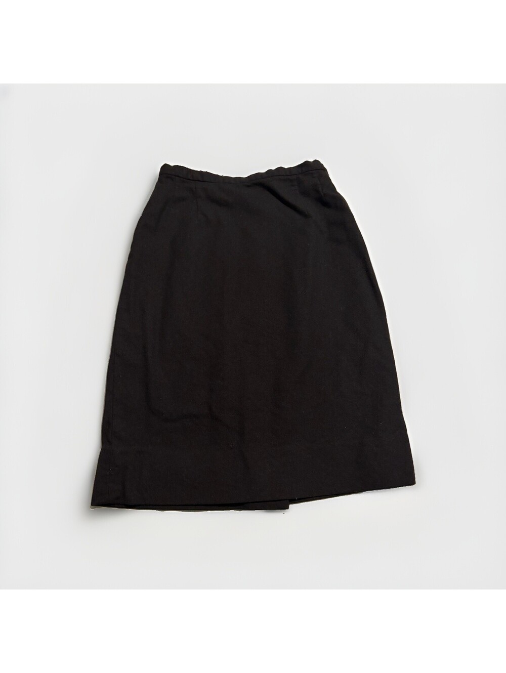 PENDLETON Women's Black 100% Virgin Wool Pencil Skirt Size 16